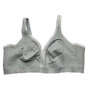 Cacique grey unlined wireless wire free full coverage bra 46DD